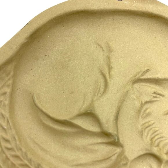 Kitten Cat Brown Bag Cookie Art 1988 Hill Sleeping Cat Design 5" Tan Beige Retro - Picture 4 of 12